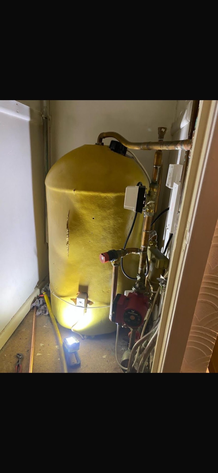 Boiler Install — before
