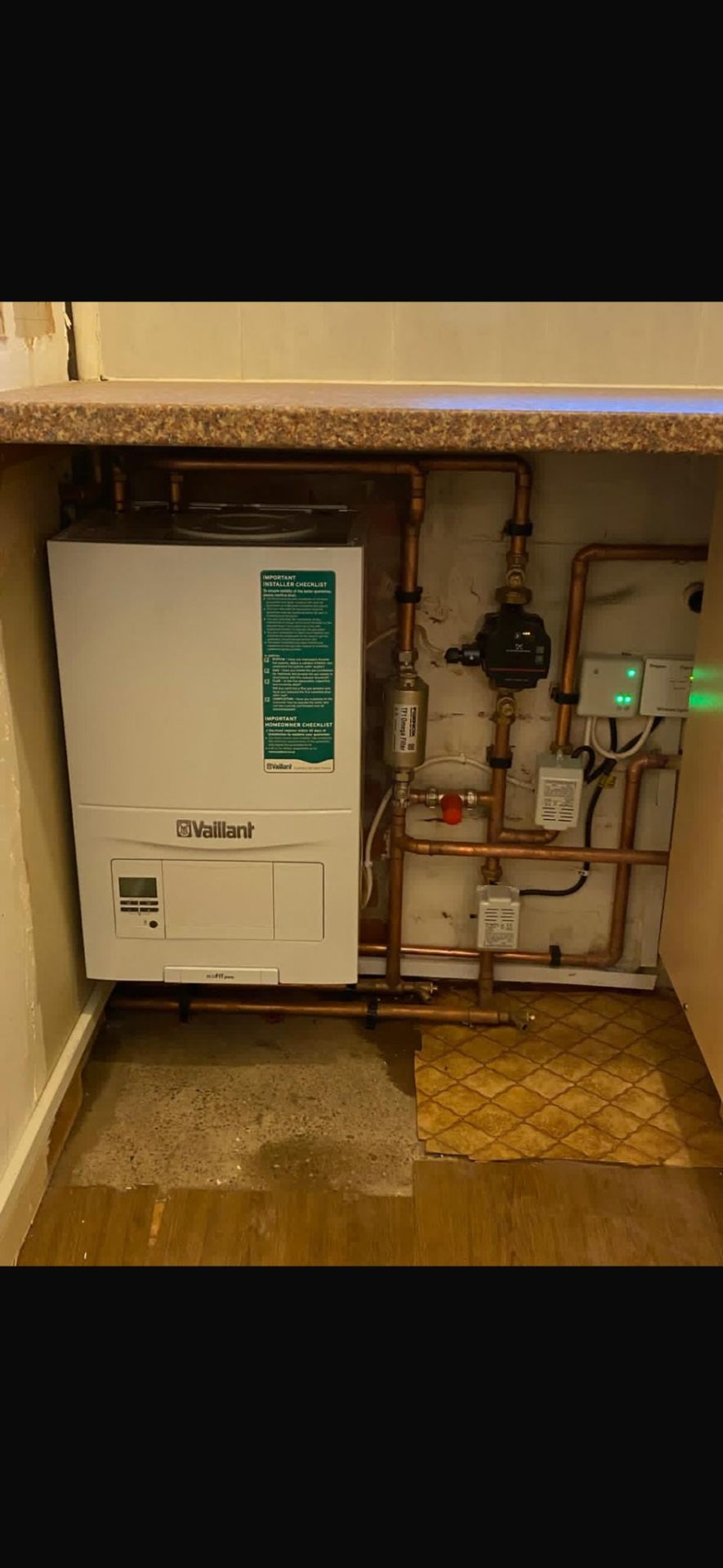 Vaillant Kitchen Install